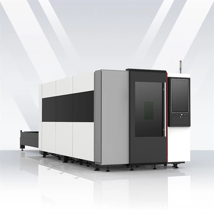 dual platform fiber laser cutter